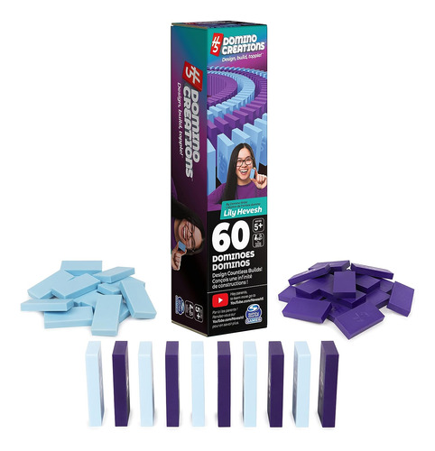 Spin Master Games H5 Domino Creations 60 Pies Azul/morado