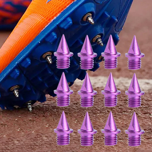 12 Piezas De Clavos Para Correr En Pista Y Violeta