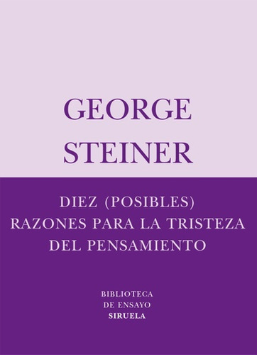 Diez Posibles Razones Para La Tristeza Del Pensamiento - Ste