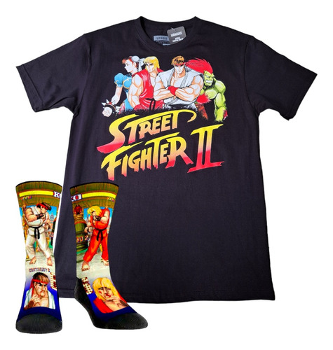 Playeras Retro Gamer De Street Fighter Ryu Ken Chun Li Y Más