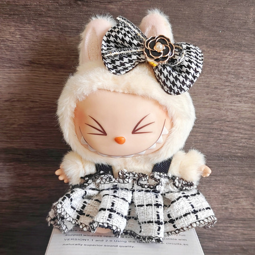 . Juego De 2 Piezas De Ropa Labubufelpa Para Traje Labubupara Labubu Macaron 17 Cm Ropa Cuteropa De Muñeca Multicolor Para Labubude 17 Cm