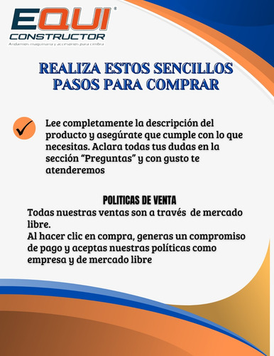 Moño Separador Para Cimbra De 14 Cm Con Rondana De Neopreno