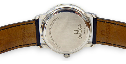 Omega De Ville 168.1070 Cronómetro Coaxial Cal. Correa Suiza Negro Plateado Blanco (Usado)