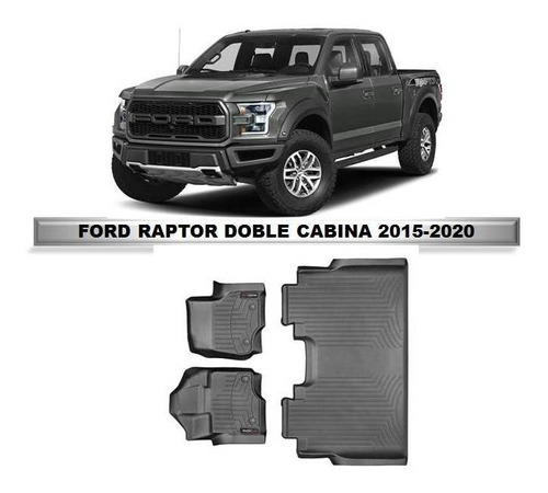 Alfombra Weathertech Bandeja Ford Raptor Doble Cab 2015-20