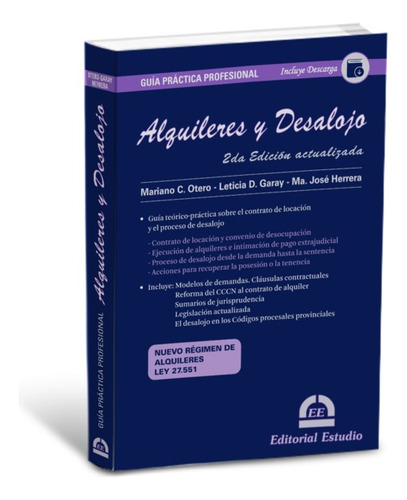 Otero Guía Practica Profesional Alquileres Y Desalojo