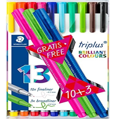 Delineador Fino Triangular Staedtler Triplus Triangular Ergo