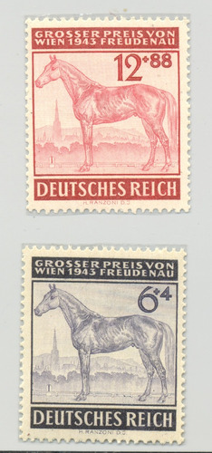 Alemania 3er Rich 1943 Gran Premio Ecuestre Viena Caballos