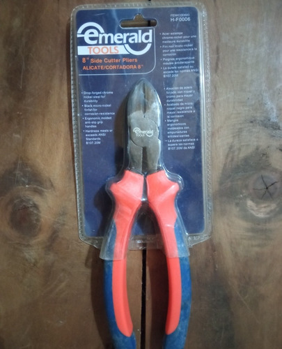 Alicate/cortadora 8 Pulgadas. Marca Emerald Tools