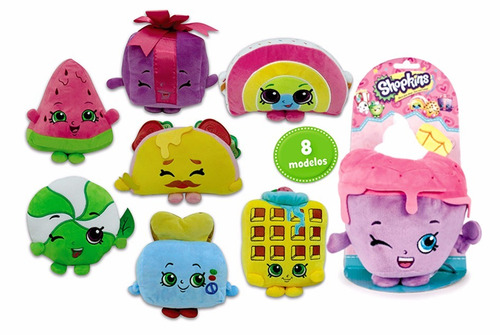 Imagen 6 de 10 de Shopkins Peluche 35 Cm Mediano Varios Modelos Educando