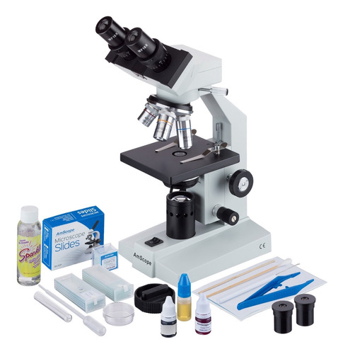 Amscope Microscopio Biológico Binocular 40x-x De B100c-sp1.