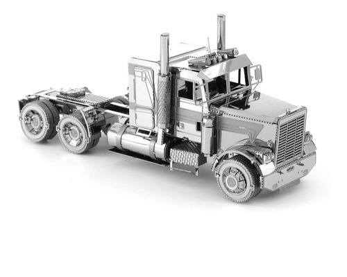 Rompecabezas 3d- Camion Flc De Nariz Larga - 3d Metal Model 