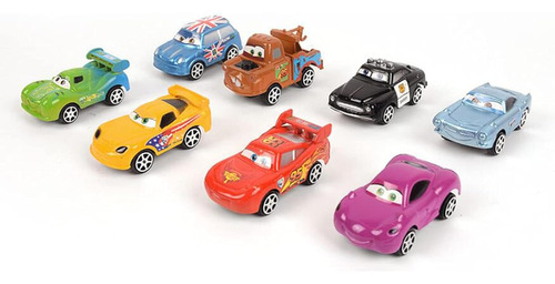 Erance 8 Pcs Mini Tire Back Racers Cars, Juguetes De Figuras