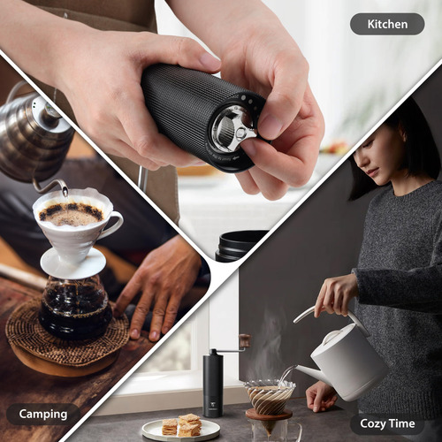 Molinillo De Café Manual Sunya Mcg-02 Acero Inoxidable Mcg-02 Negro