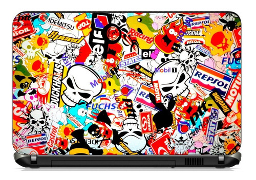 Adesivo Skin Notebook Macbook Sticker Bomb