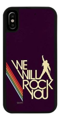 Funda Uso Rudo Tpu Para iPhone Queen We Will Rock You Morado