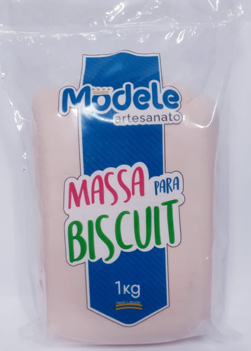 Massa Para Biscuit Modele 1kg Cor Pêssego *uso Profissional