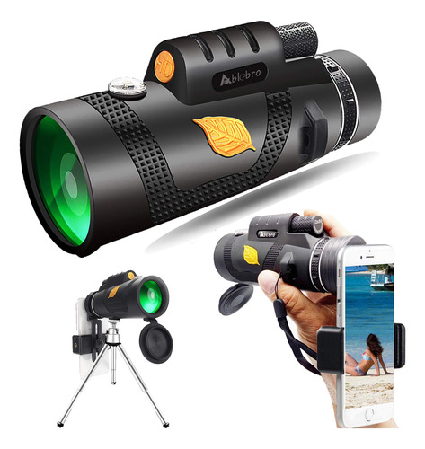 Telescopio Monocular, Alta Potencia 12 X 50, Alcance De Pris