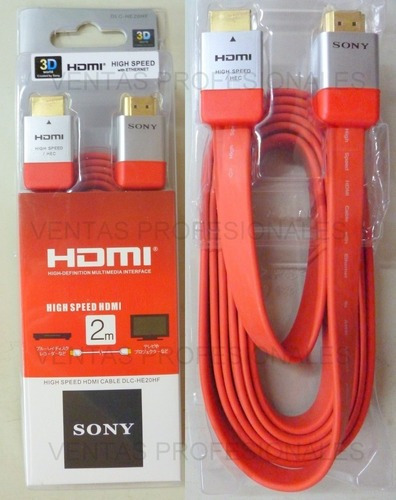 Imagen 3 de 3 de Cable Hdmi 2 Mts Sony