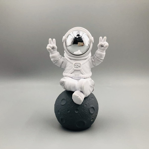 Estatua Astronauta Decoracion Escritorio Mesa Bonita Figura