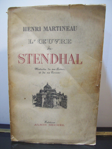 Adp L'oeuvre De Stendhal Henri Martineau / Albin Michel 1951