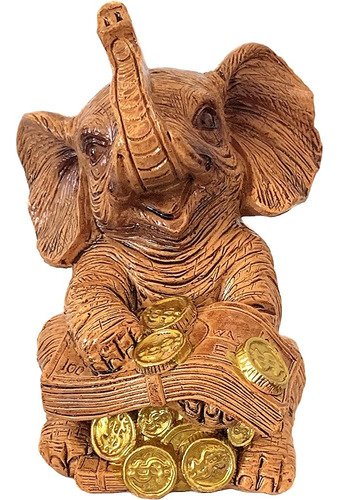 Betterdecor Feng Shui Trunk Up Lucky Elephant Statue Figurin
