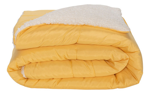 Kit Coberdrom Queen Soft 05 Peças Cor Amarelo