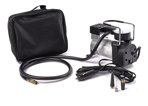 Imagen 5 de 9 de Compresor de aire mini a batería portátil Oregon COM001 35L 150W 12V plateado