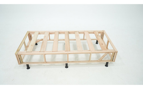 Base Box Solteiro Desmontável Md Cinza Ij