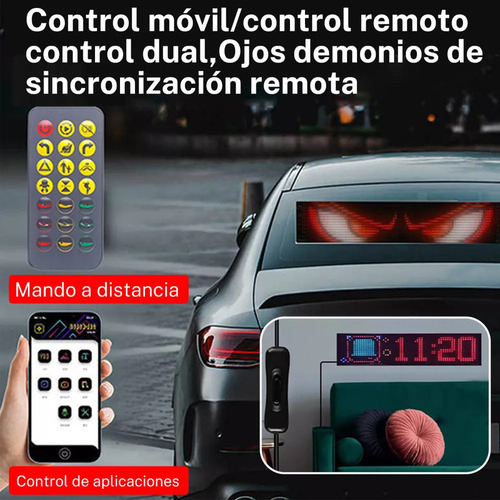 Pantalla Led Con Luz De Ojos De Ángel, 2 Unidades/kit (12 X