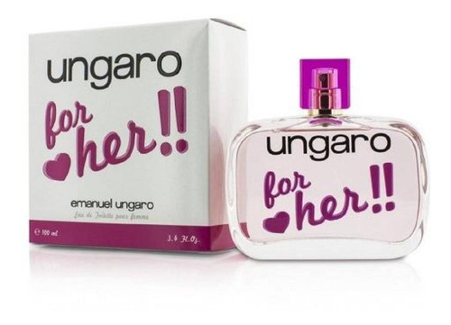 Perfume Ungaro For Her 100ml Edt Original Italy Factura A