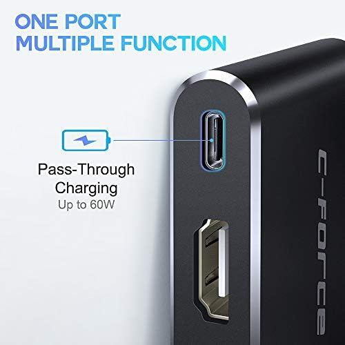C-force Hdmi Usb C Hub Adaptador Para Nintendo Switch, Cable