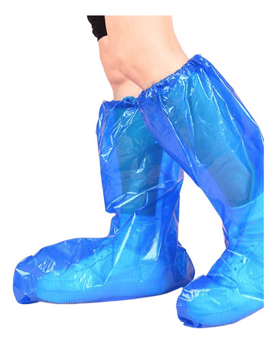 Pack 10 De Cubres Calzados Fundas Deschables Impermeables Azul 38