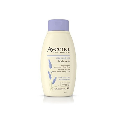 Aveeno Stress Relief Gel De Baño Con Lavanda, Manzanilla Y A