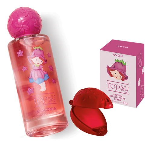 Avon Topsy Set De Colonia Y Frutita Brillo Labial Para Niñas