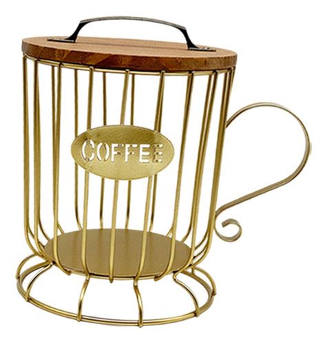 Soporte Para Cápsulas De Café, Organizador, Jaula De L Oro