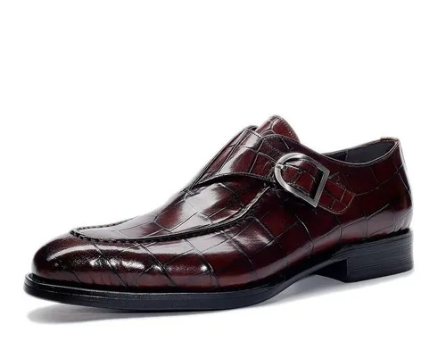 Zapatos color vino hombre sale