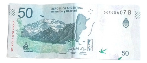 Billete Argentino De $50 Condor (Usado)