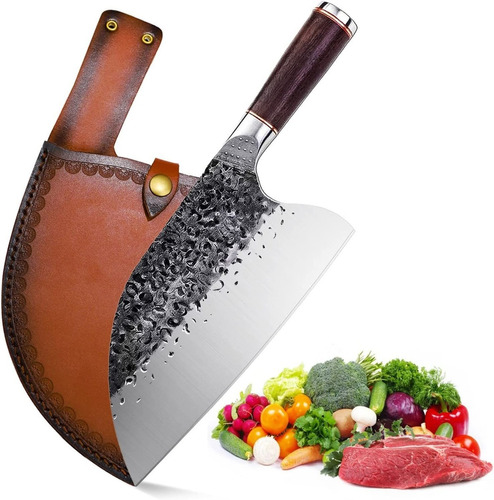 Cuchillo De Cuchilla De Carne Serbia Forjada Hecha A Mano Co