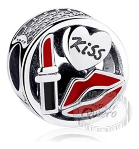 Charms Compatible Pandora Plata S925 Kiss Beso Pinta Labios