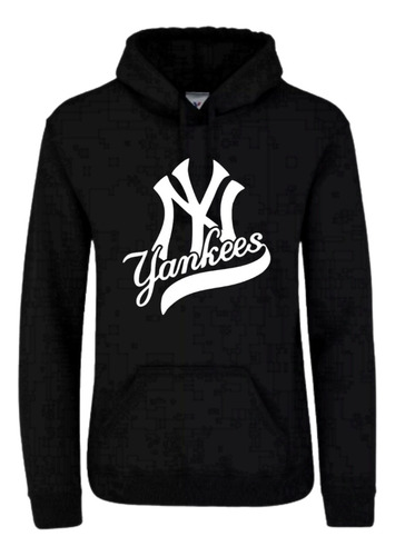 Sudadera Yankees Nueva York, Unisex Con Gorro Baseball