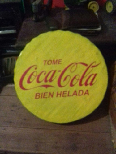 Cartel Chapa Coca Cola 45 Cns