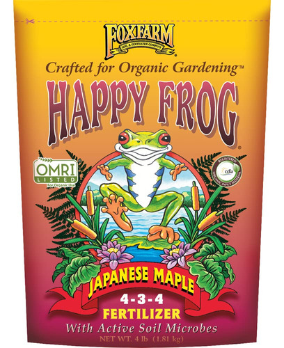 Fox Farm Happy Frog® Fertilizante De Arce Japones, Bolsa De