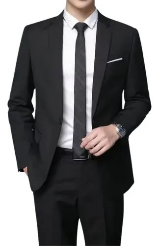 Terno Slim Microfibra Gabardine - Blazer + Calça - Italiano
