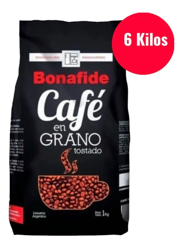 Cafe Bonafide Tostado Pack 6 Kilos