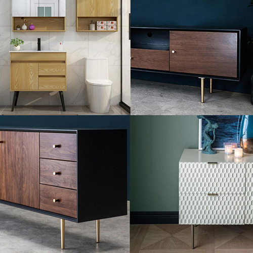 4 Juego De Patas De Muebles Modernos Compatible Con Mesas