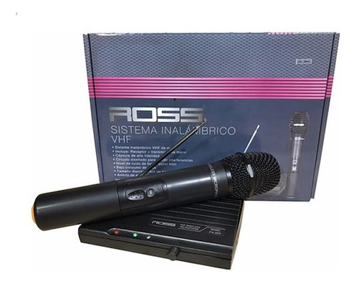 Microfono Inalambrico Vhf Simple De Mano Ross Fv302