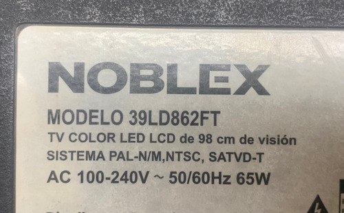 Flex Display Noblex 39ld862ft (Usado)