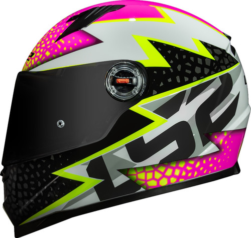 Lançamento Capacete Ls2 Ff358 Speedy Branco Rosa