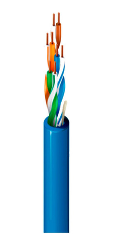 Bobina De Cable 305 Mts Utp 100% Cobre Cat5e Color Azul