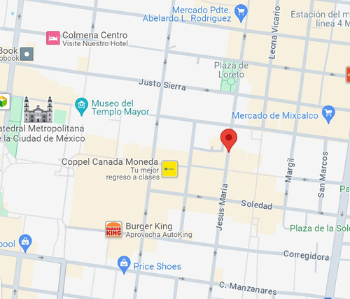 Oportunidad Venta Local Comercial Sobre Jesus Maria, Col. Centro, Cdmx, A Dos Calles Del Templo Mayor, Ubicaciòn, Alto Flujo De Personas, Afr06